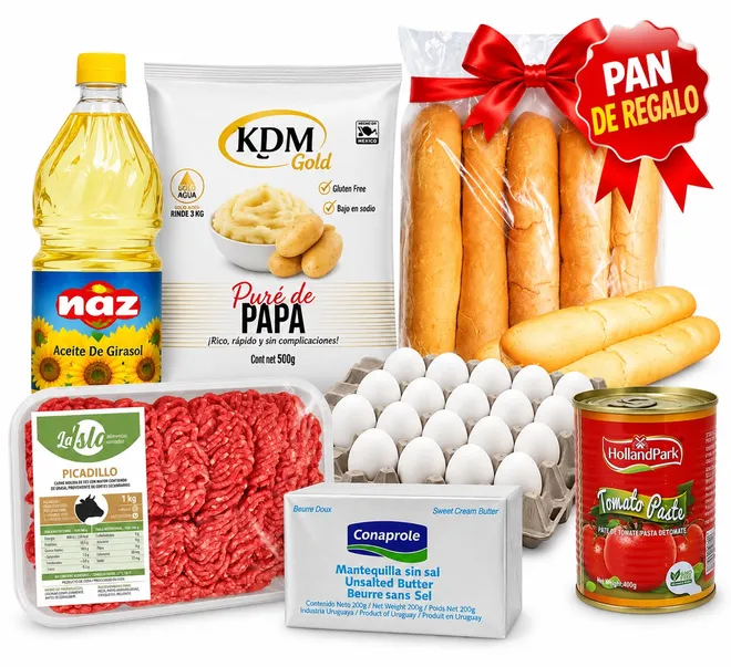 Combo sabores del hogar + bolsa de pan de regalo