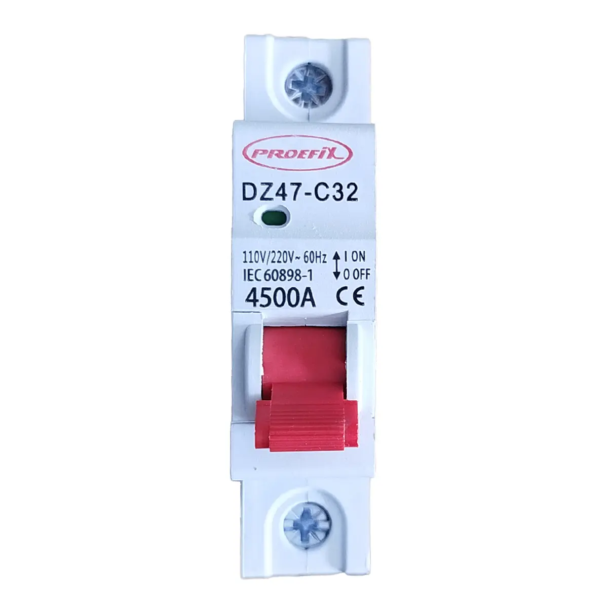 Breaker termomagnético de 32 A, 1 polo, Proefix