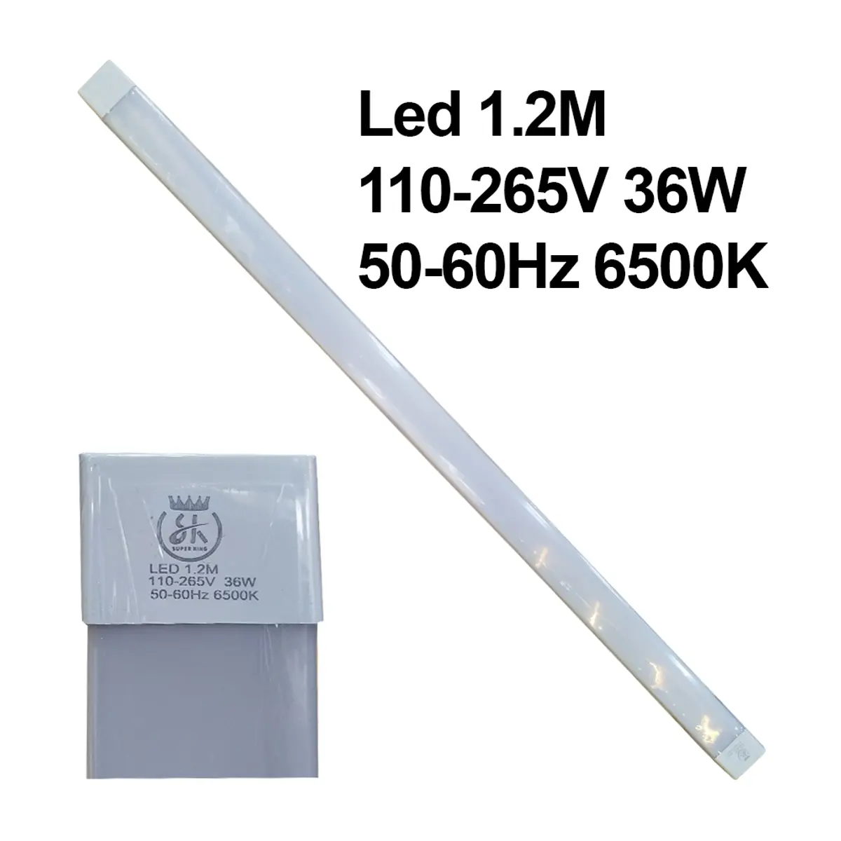 Lámpara plana LED de 36 W (largo 1.2 m) SK
