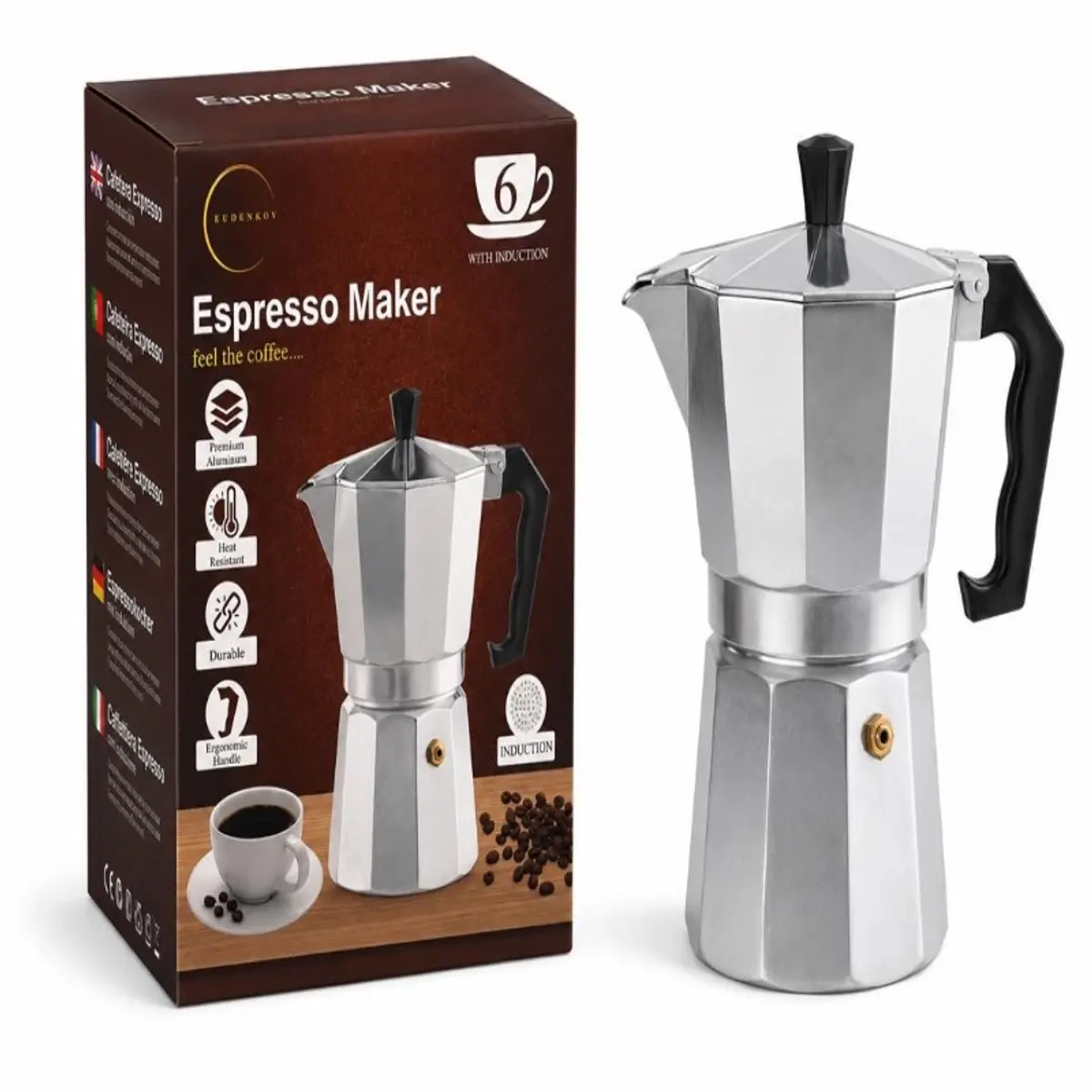 Cafetera clasica, 6 tazas