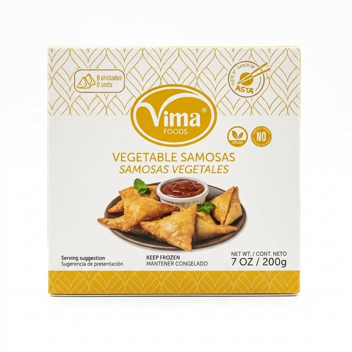 Samosa de vegetales, 8 u, Vima