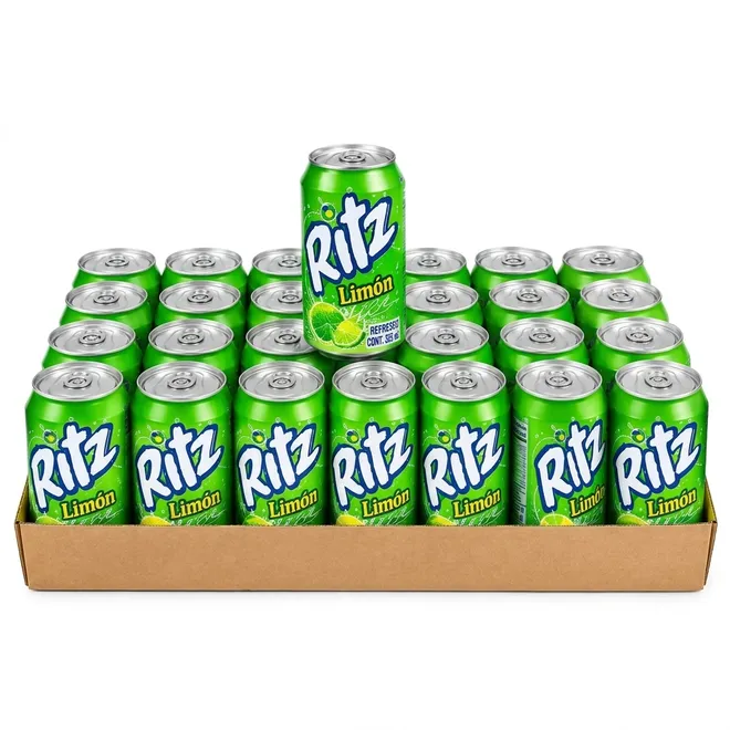 Caja de refresco de limón (24 x 350 ml) Ritz