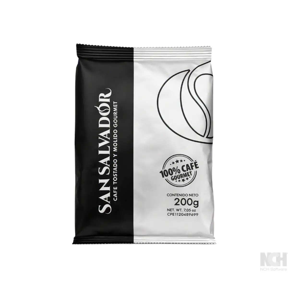 Café tostado y molido gourmet, 200 g, San Salvador