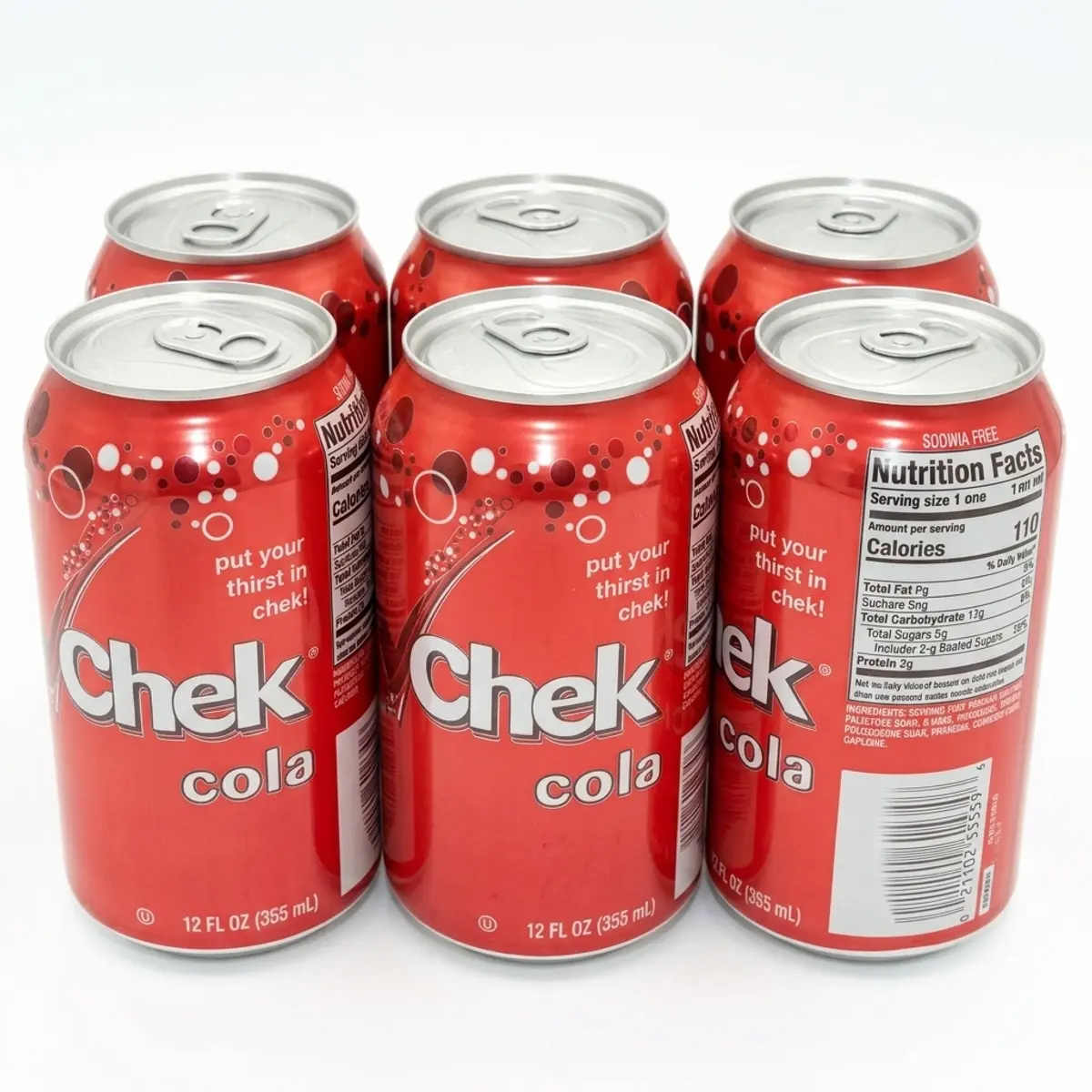 Six de refresco sabor Cola (6 x 355 ml) Chek