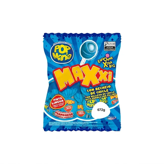 Chupachupa de frambuesa , pack 24 u, Pop Manía