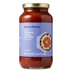 Salsa para pastas tomate, ajo y cebolla, 680 g, K&L