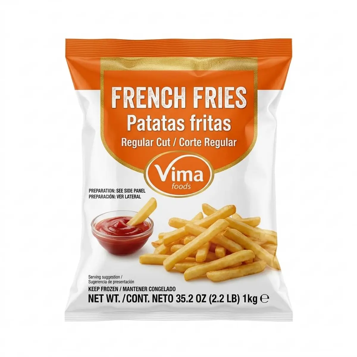Papas prefritas, 1 kg, Vima