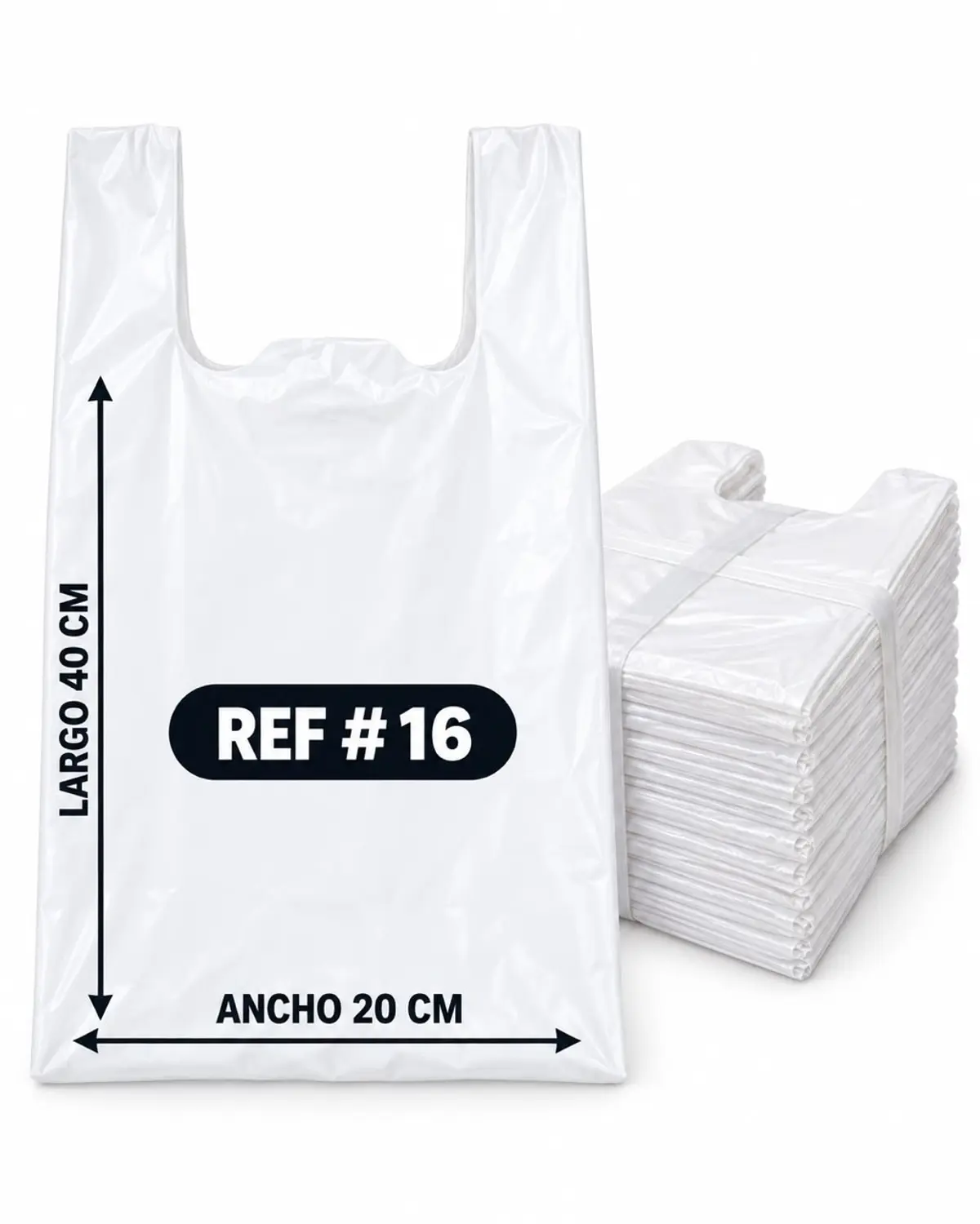 Millar de bolsas de nylon (40 × 20 cm)