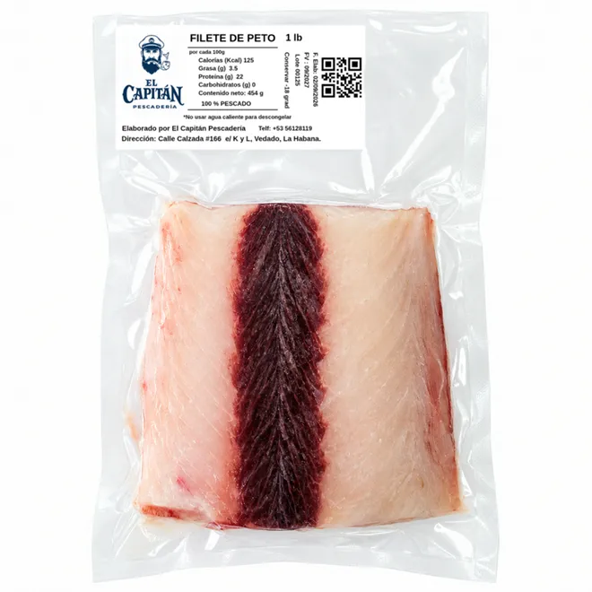 Filete de Peto (Wahoo) 1 lb, El Capitán