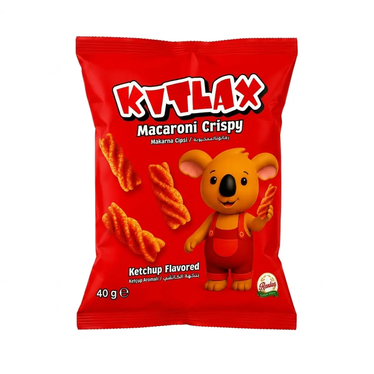 Snacks con sabor a ketchup, 40 g, Kitlax