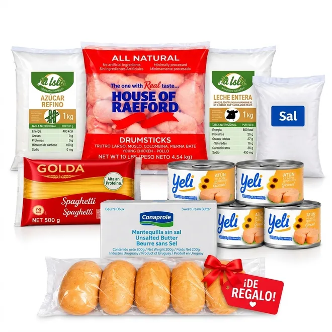 Combo cocina práctica + bolsa de pan de regalo