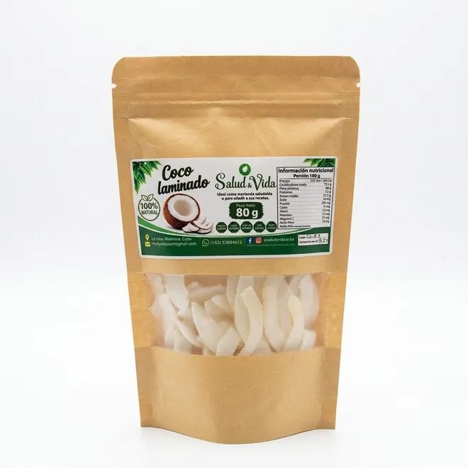 Coco laminado, 80 g, Salud y Vida