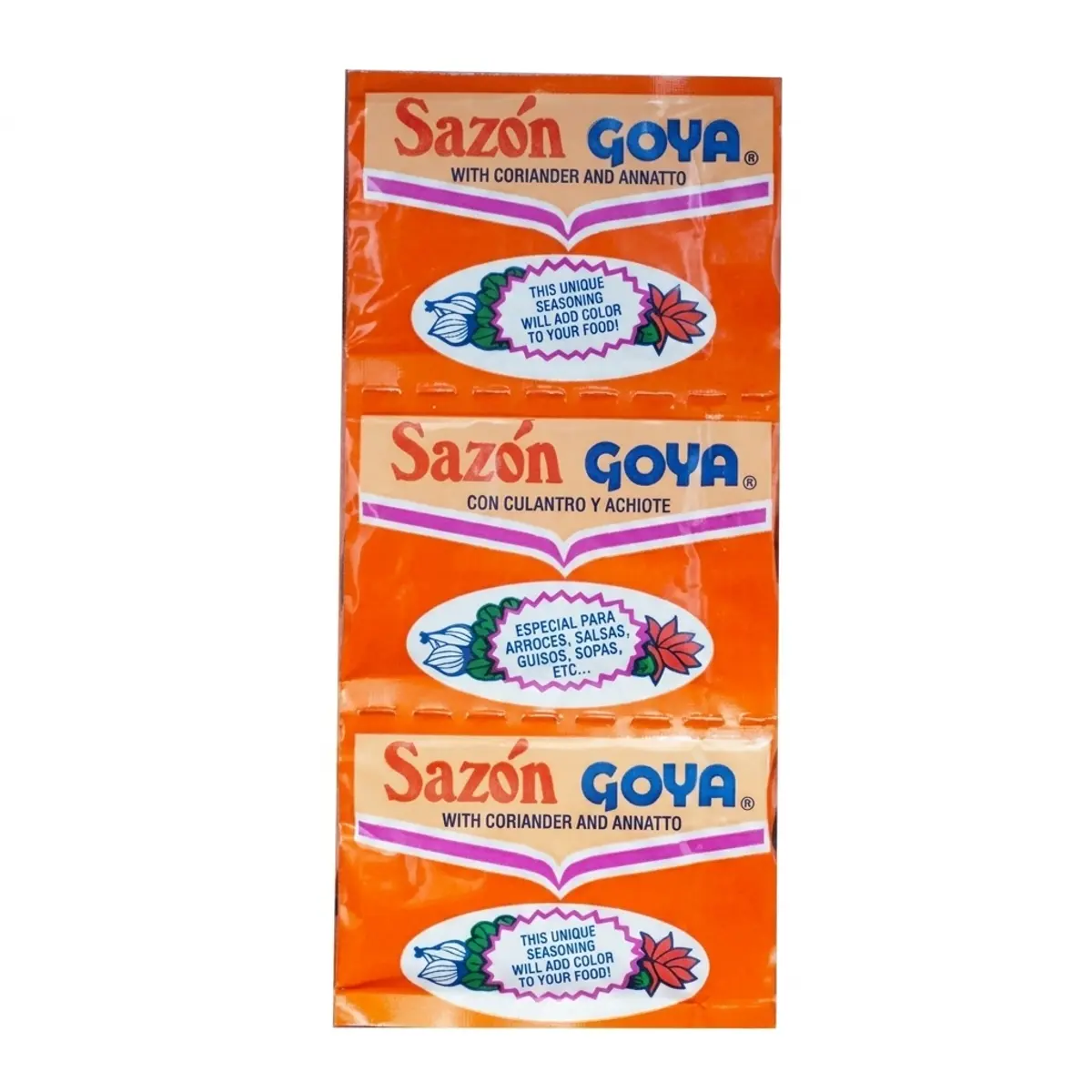 Sazón con culantro y achiote (3 x 5 g) Goya