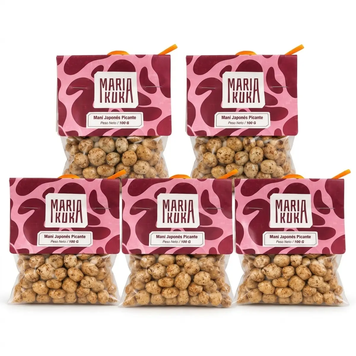 Maní japonés picante (5 x 100 g) MariaKuka
