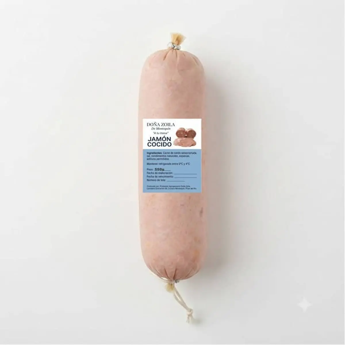 Jamón cocido, 500 g, Doña Zoila