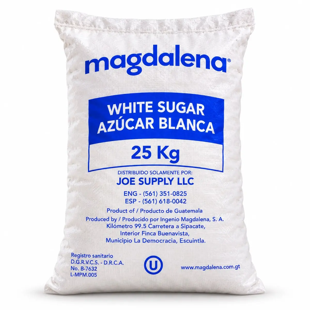 Saco de azúcar, 25 kg, Magdalena