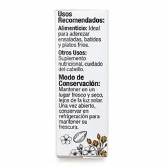 Aceite de linaza, 25 g, Salud y Vida