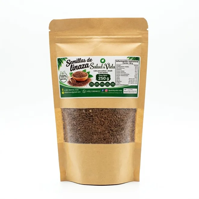 Semillas de linaza, 250 g, Salud y Vida