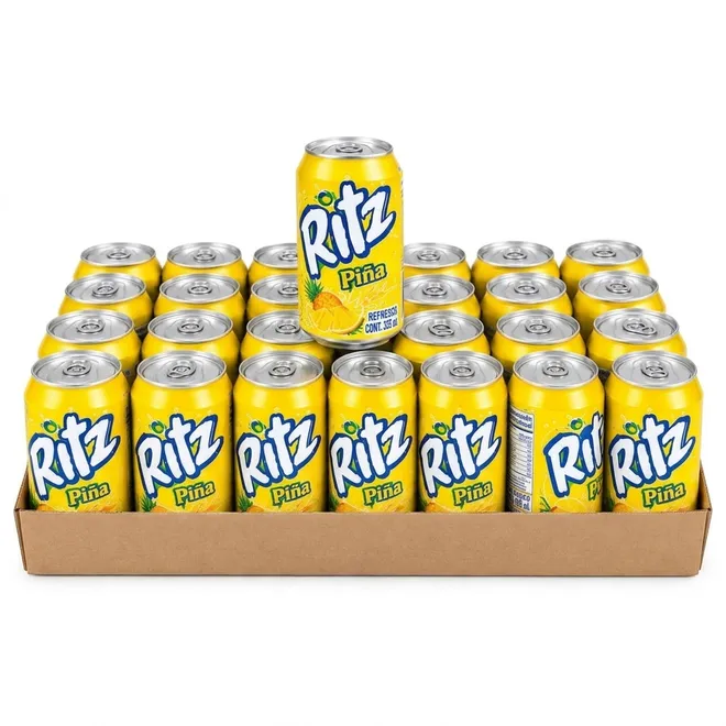 Caja de refresco de piña (24 x 350 ml) Ritz