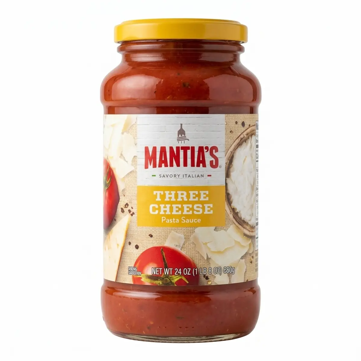 Pasta de tomate con 3 quesos, 680 g, Mantias