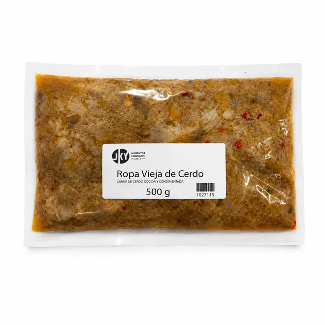 Ropa vieja de carne de cerdo, 500 g, JKY