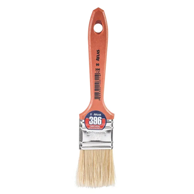 Brocha económica de cerdas naturales espesor simple, 1 1/2", Atlas