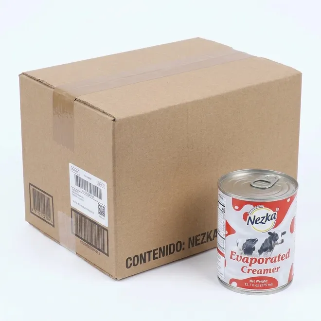 Caja de leche evaporada (48 x 375 ml) Nezka