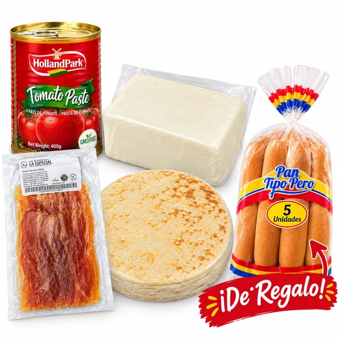 Combo pizzas en casa + bolsa de pan de regalo
