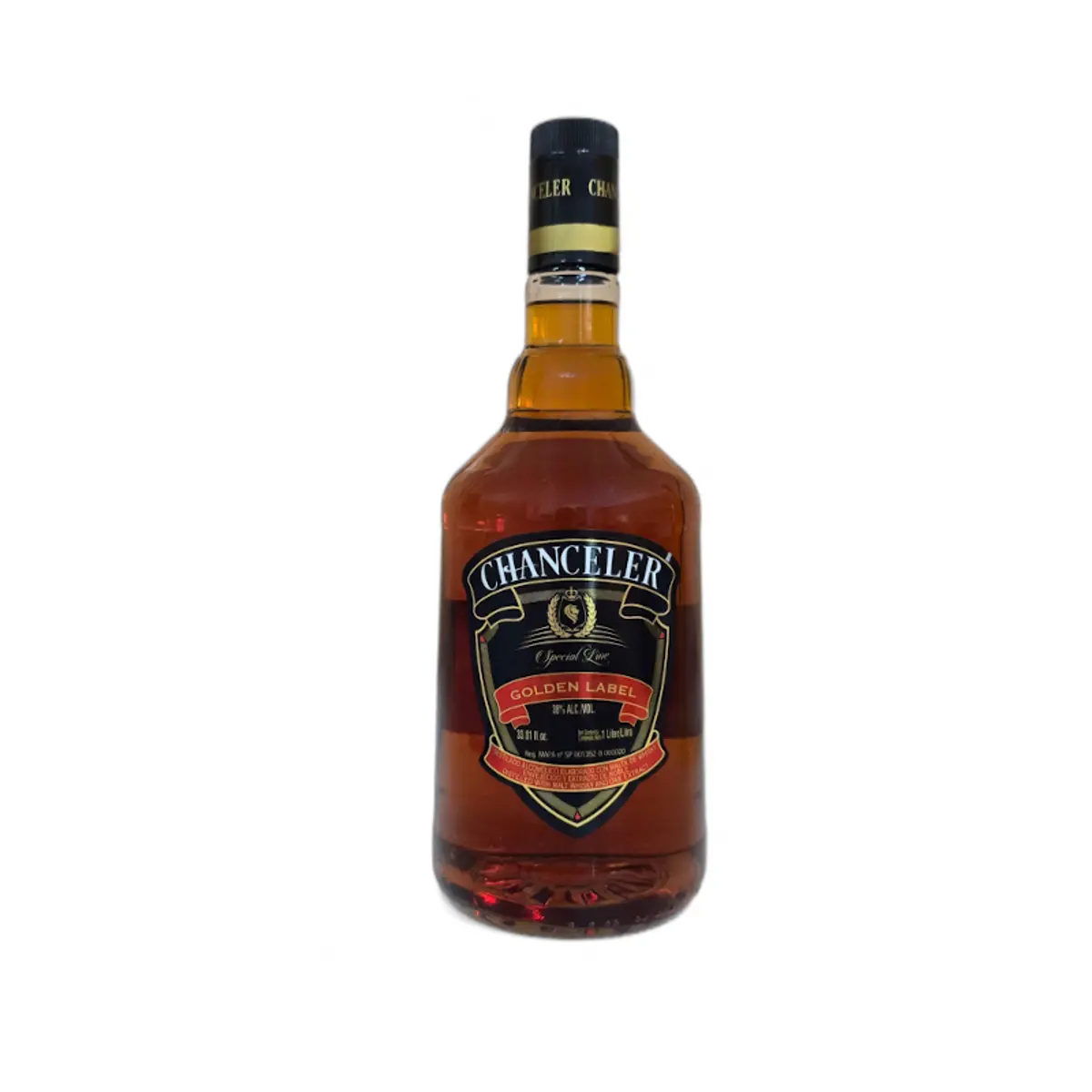 Whisky línea especial etiqueta dorada, 1 L, Chanceler