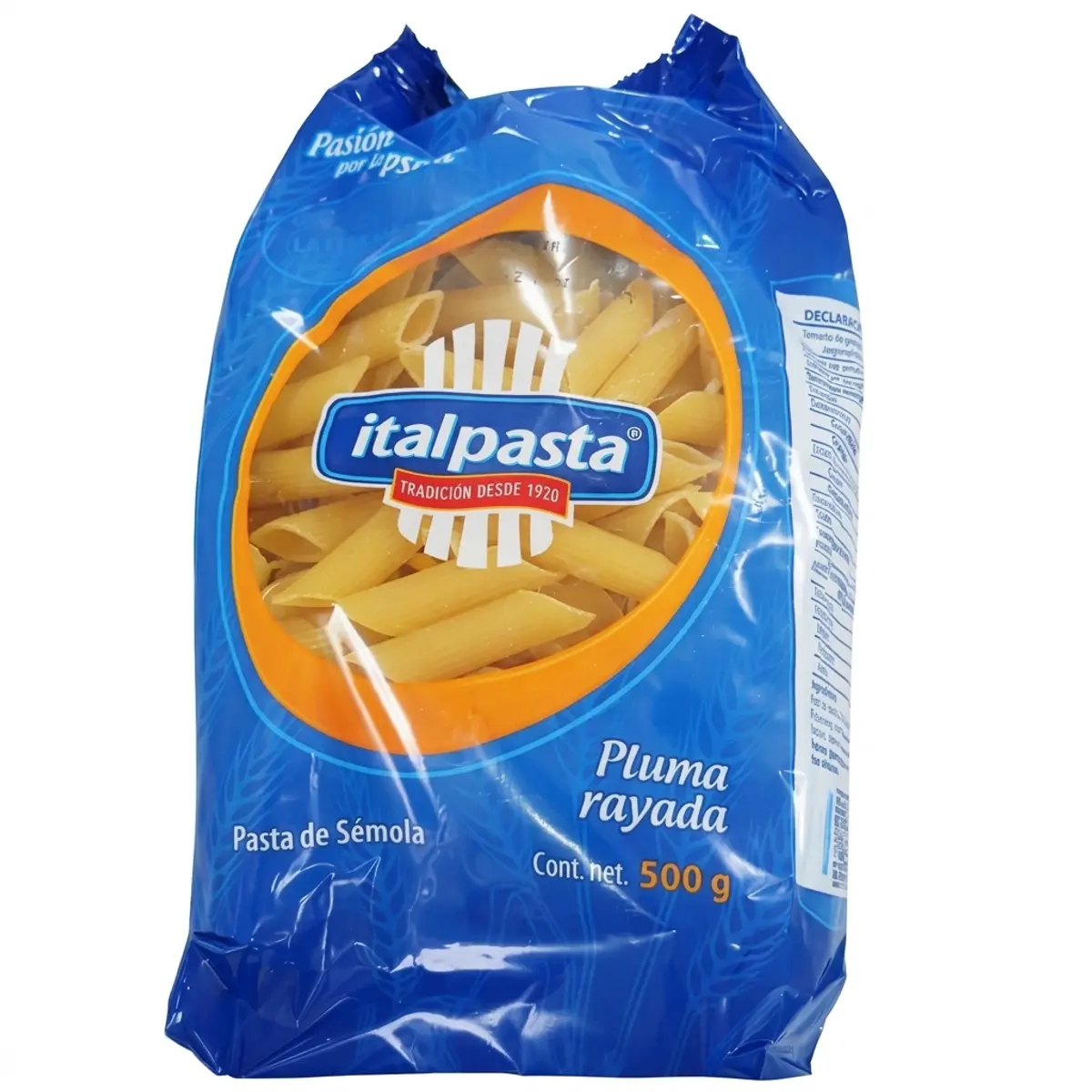 Pasta pluma rayada, 500 g, Italpasta
