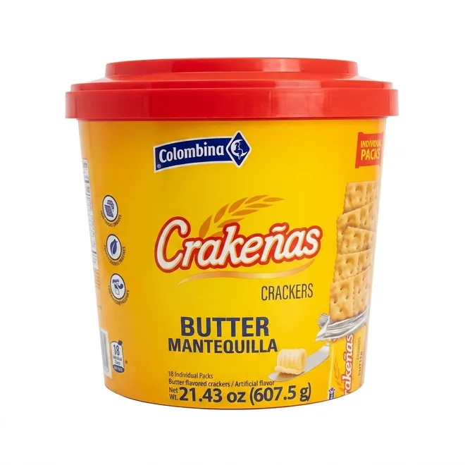 Galletas Crakeñas de mantequilla, 607.5 g, Colombina