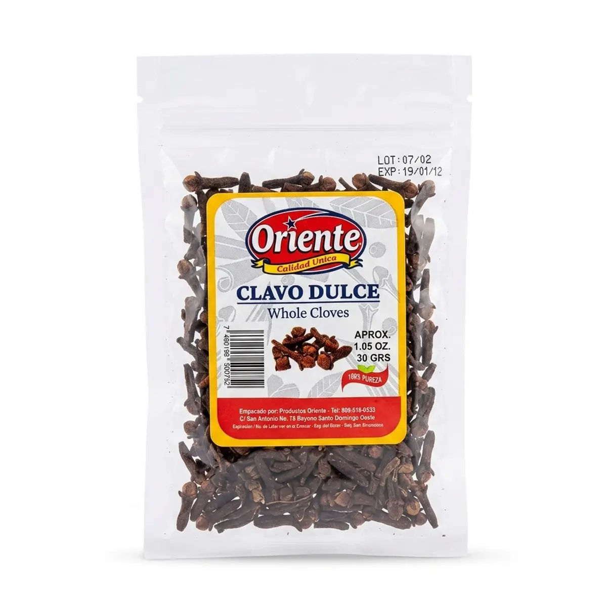 Clavo dulce, 30 g, Oriente