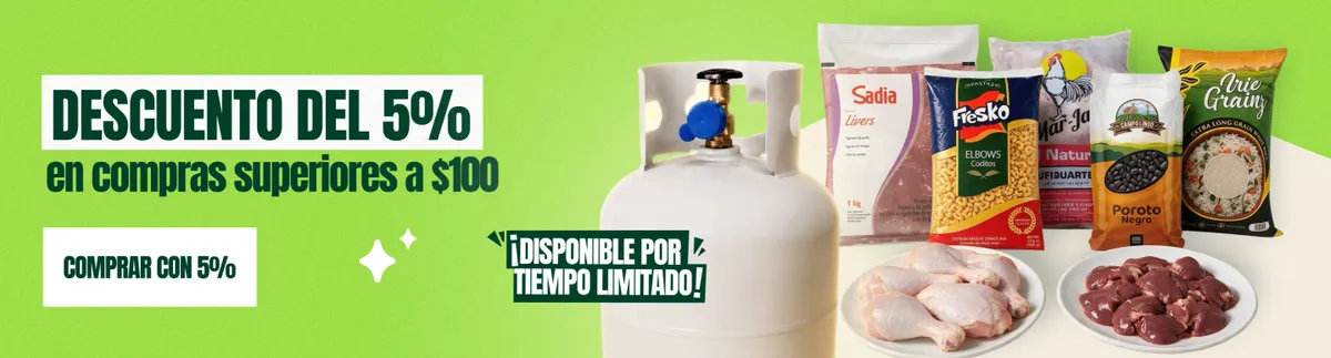5% de descuento en compras de 100