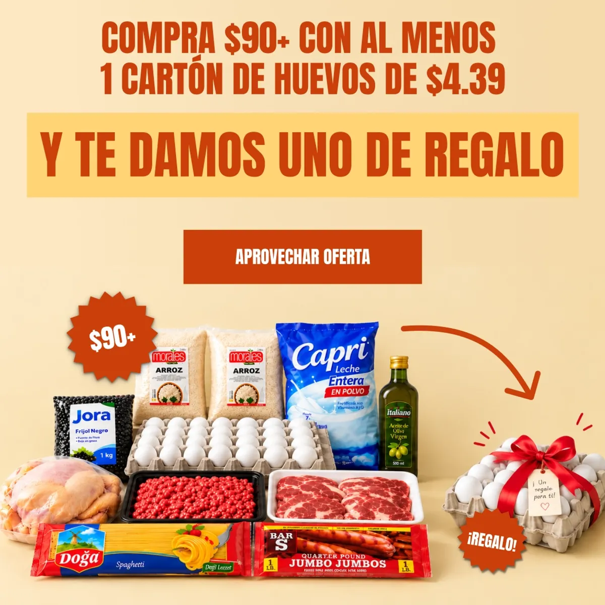 Regalo de cartón de huevos