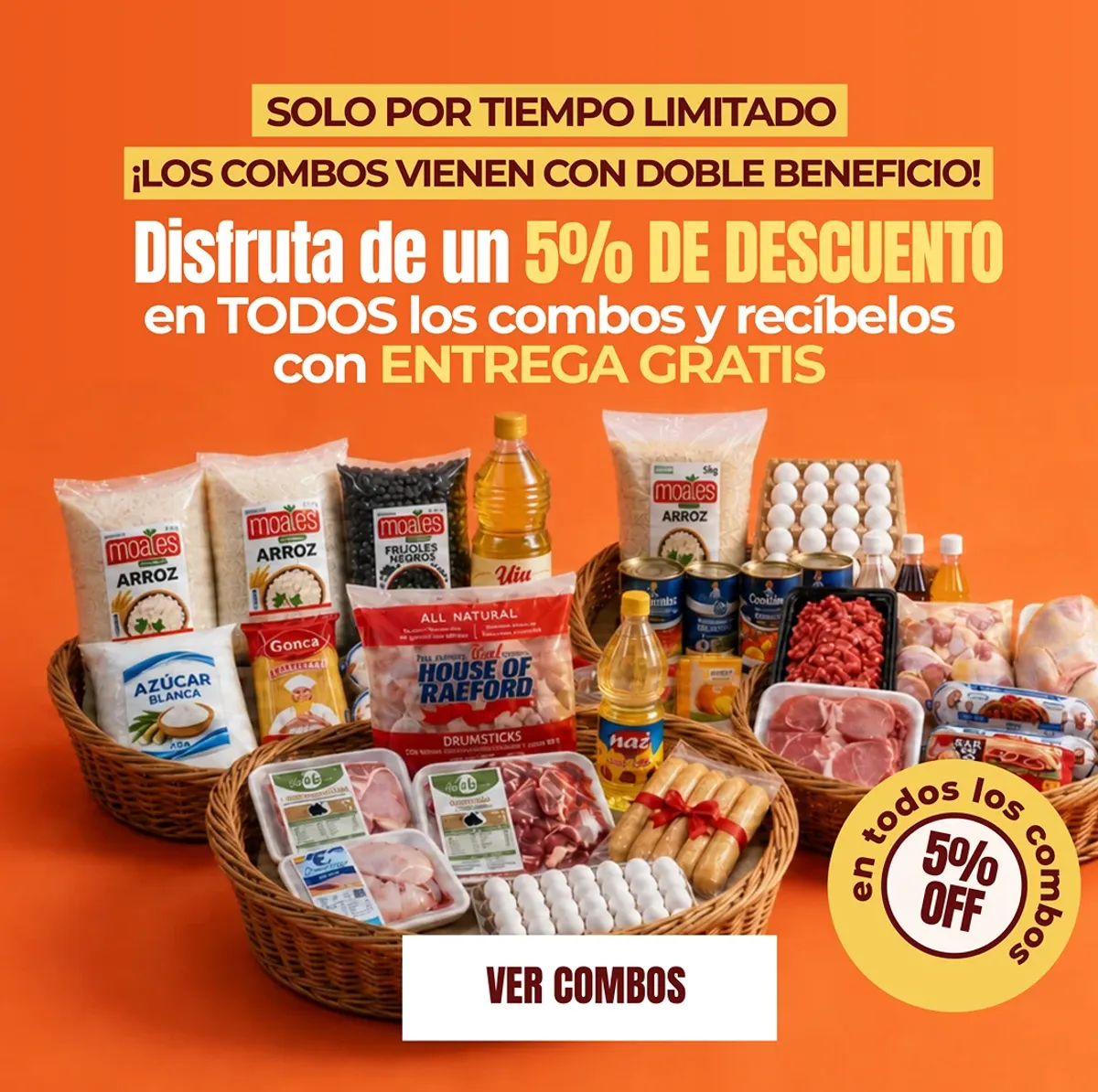 5% de descuento en combos