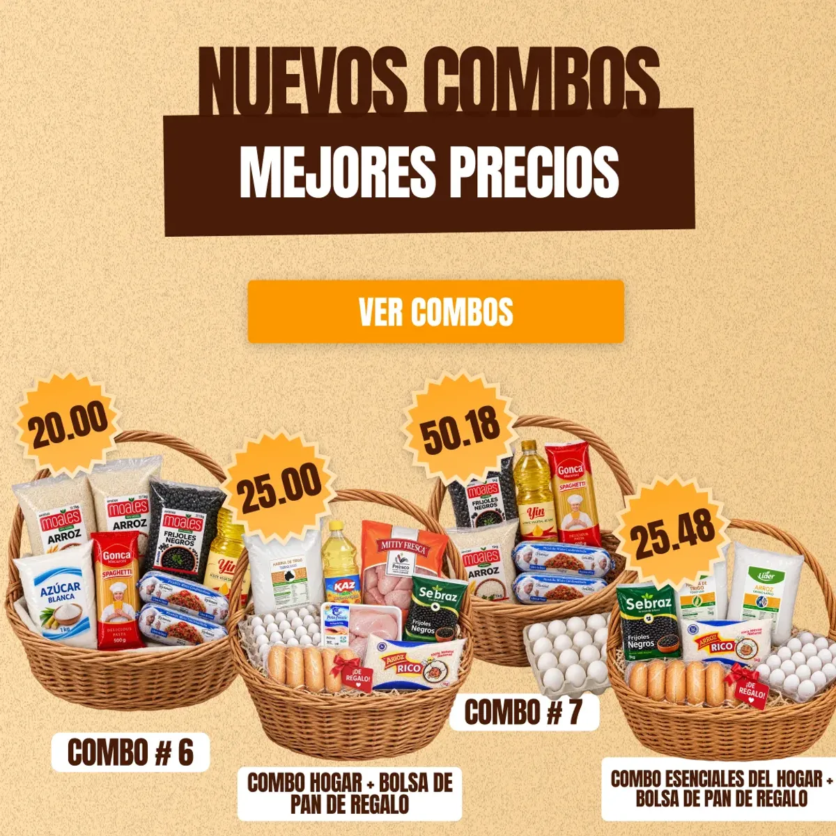 Combos a la venta en Tuambia