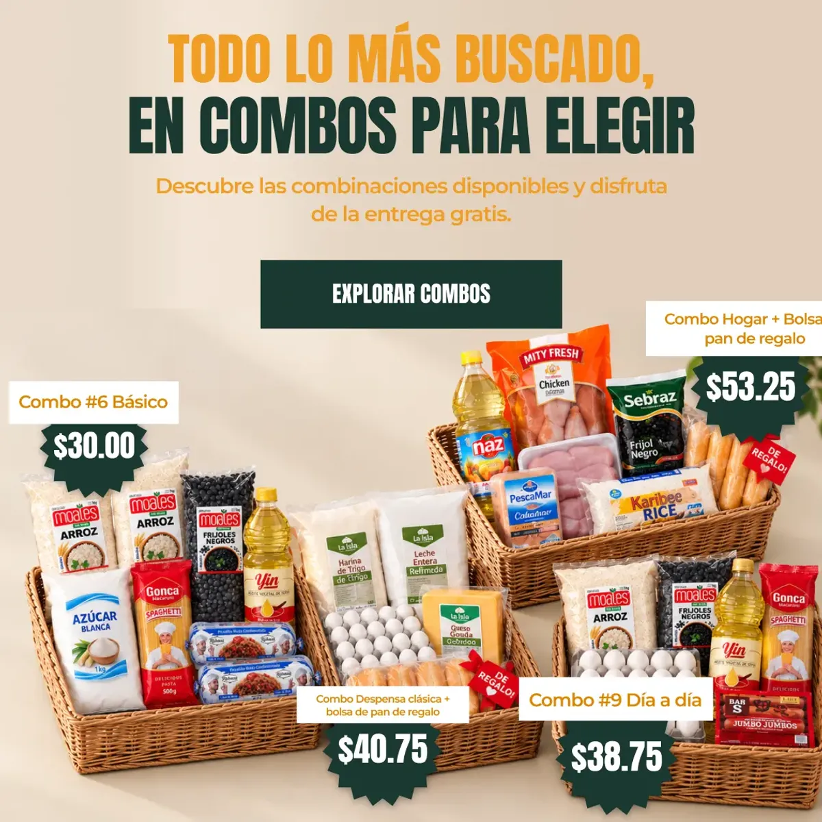 Combos en La Habana con entrega gratis