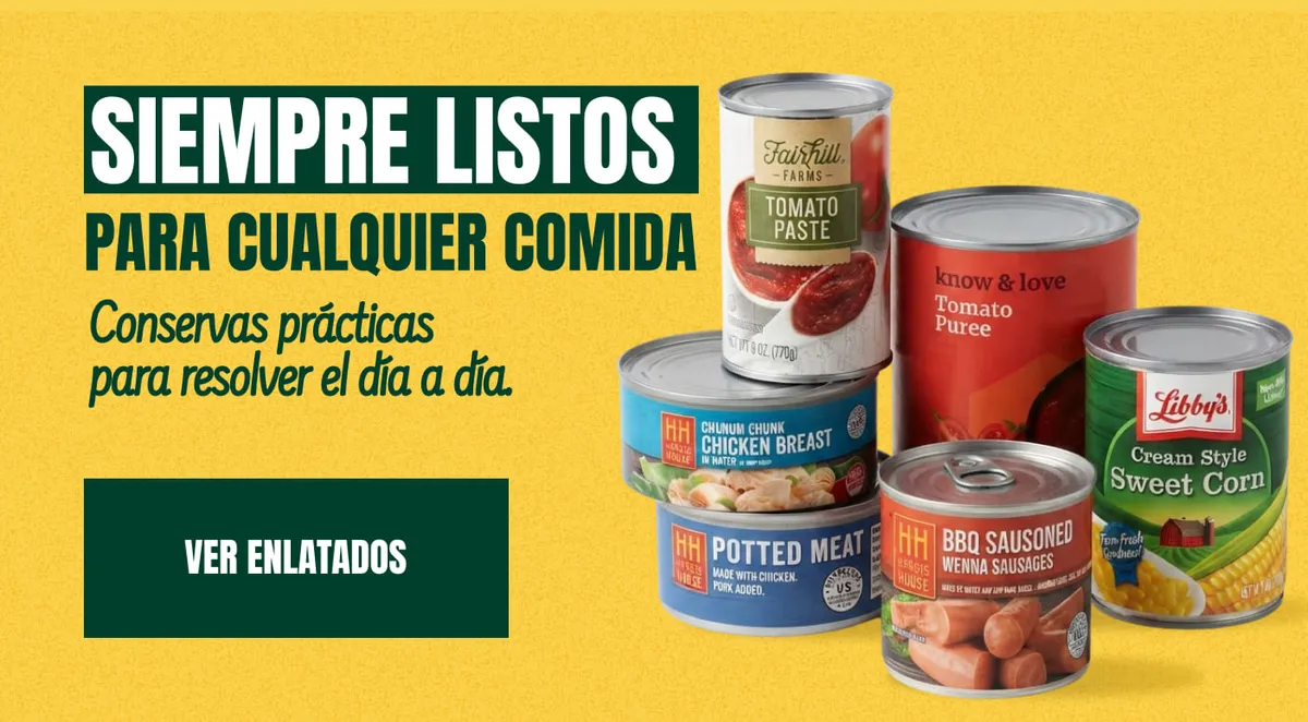 Alimentos de fácil conservación: enlatados y conservas