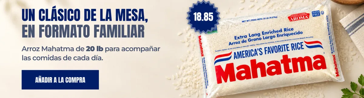Arroz blanco Mahatma en venta en Tuambia