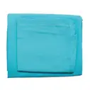 Juego de sábanas camero, color entero verde-azul
