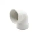 Codo de PVC de 90° x 50 mm para instalaciones hidráulicas
