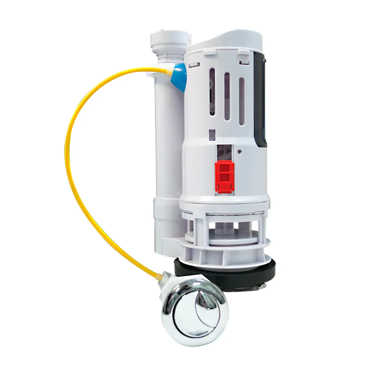 Válvula descarga dual flush, botón lateral, Rugo
