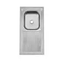 Fregadero sencillo con escurridor salida de 2", SPC