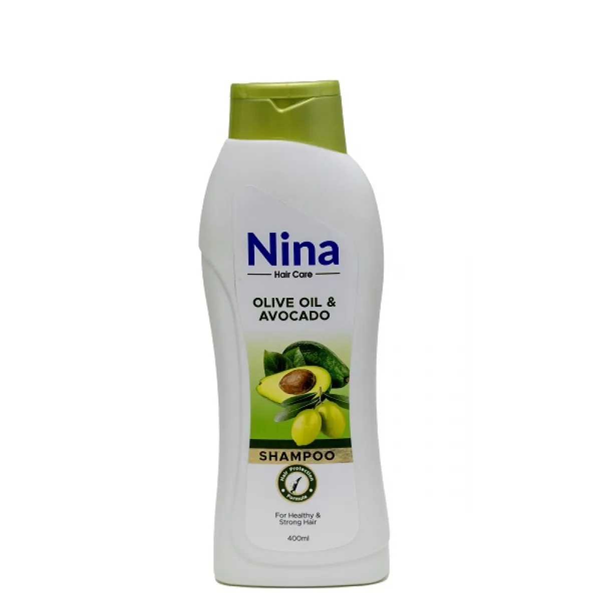 Champú de aceite de oliva y aguacate, 400 ml, Nina
