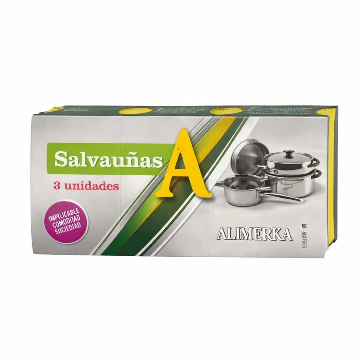 Esponja de fregar, 3 u, Alimerka