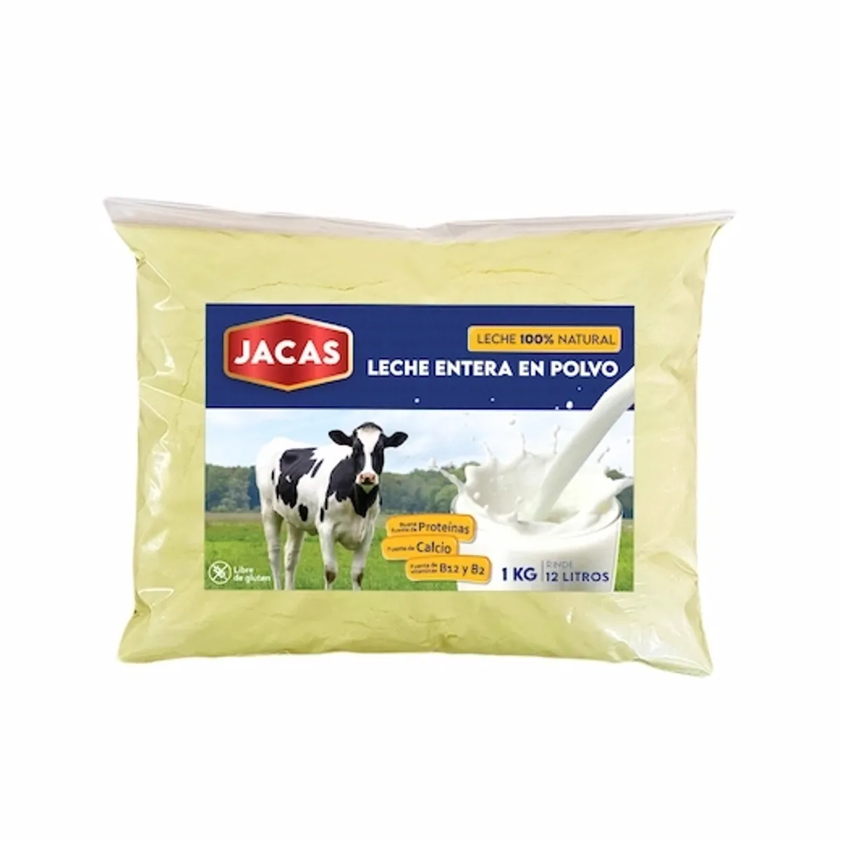 Leche entera en polvo, 1 kg, Jacas