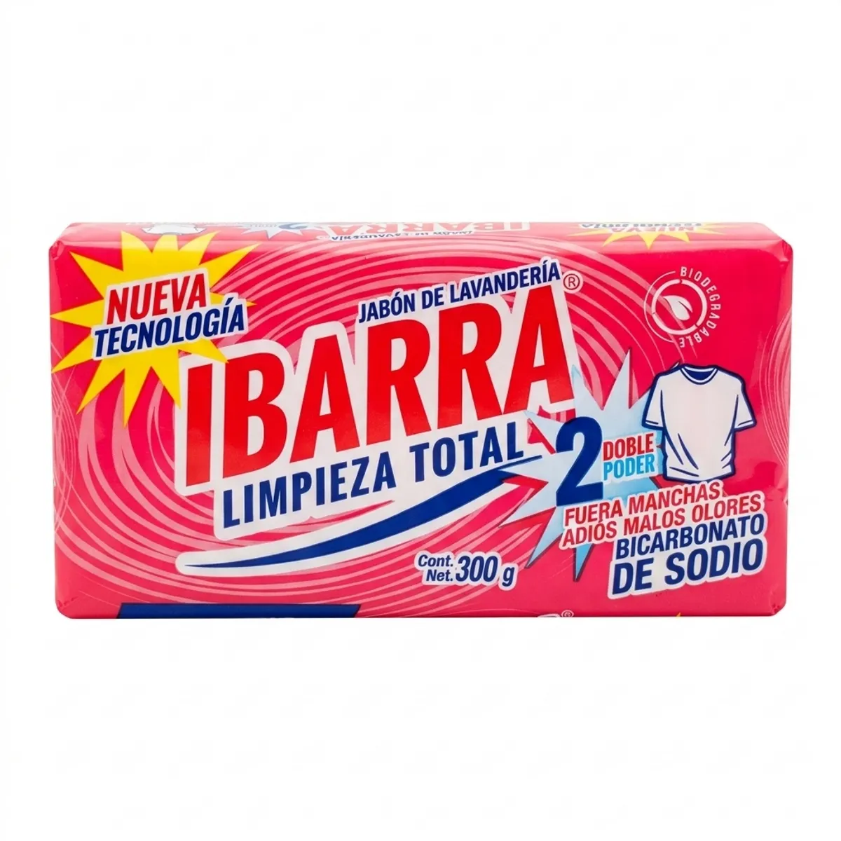 Jabón de lavar, Limpieza Total, 300 g, Ibarra