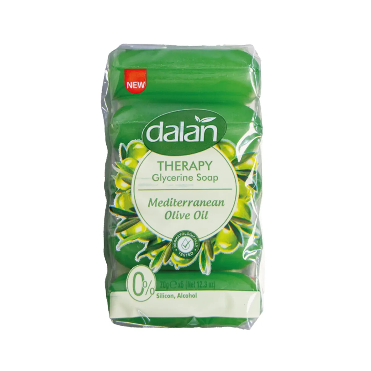 Paquete de 5 jabones de olor Mediterraneo, 350 g, Dalan 