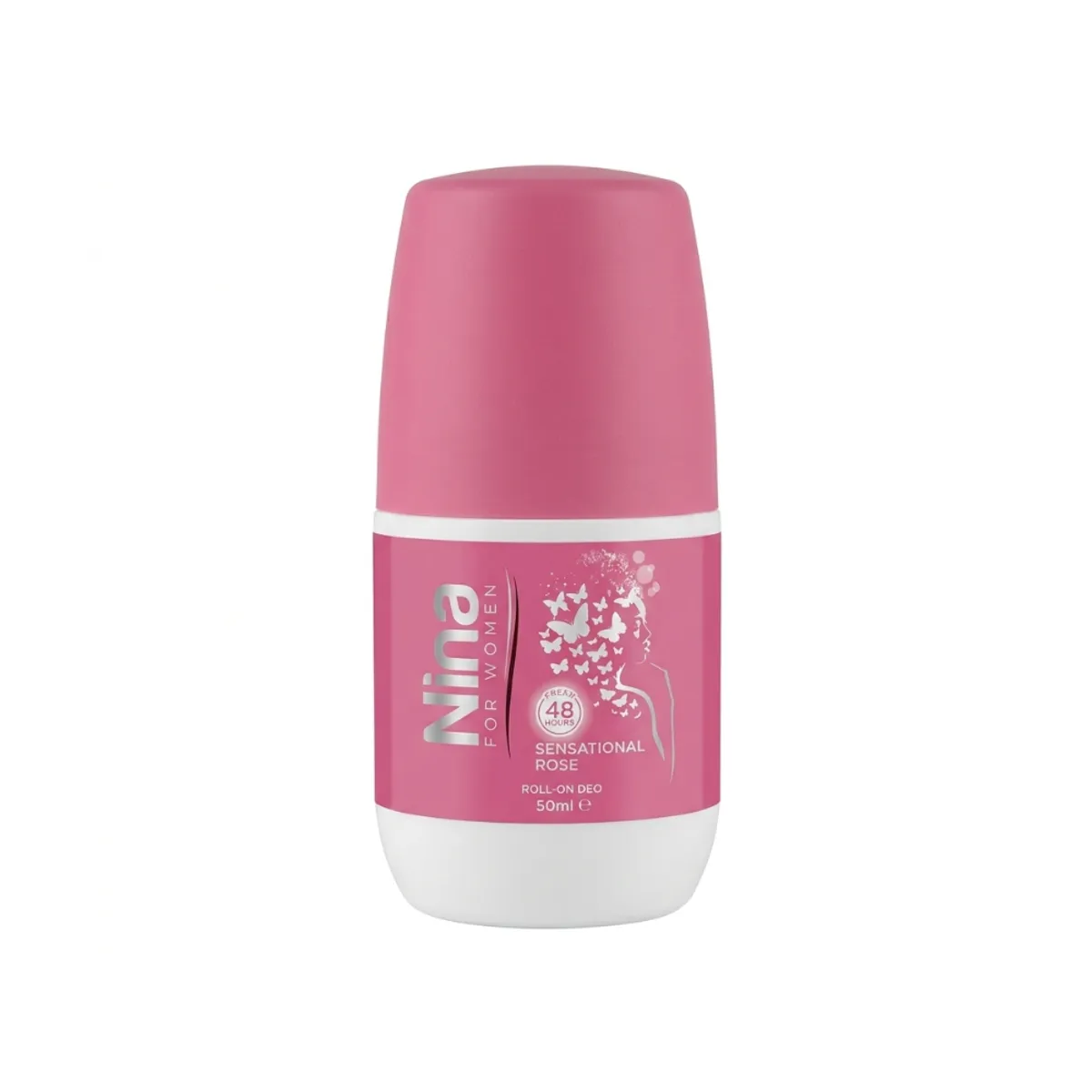 Desodorante roll-on para mujer Rosa Sensacional, 50 ml, Nina