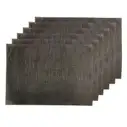 Manteles individuales, color café, 6 u (45 cm x 30 cm) 